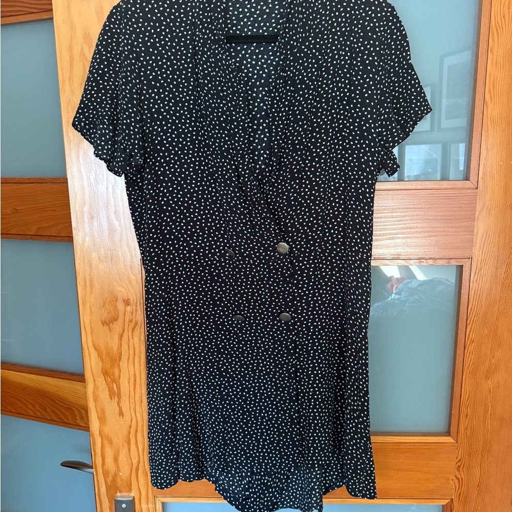 Black and White Polka Dot Romper